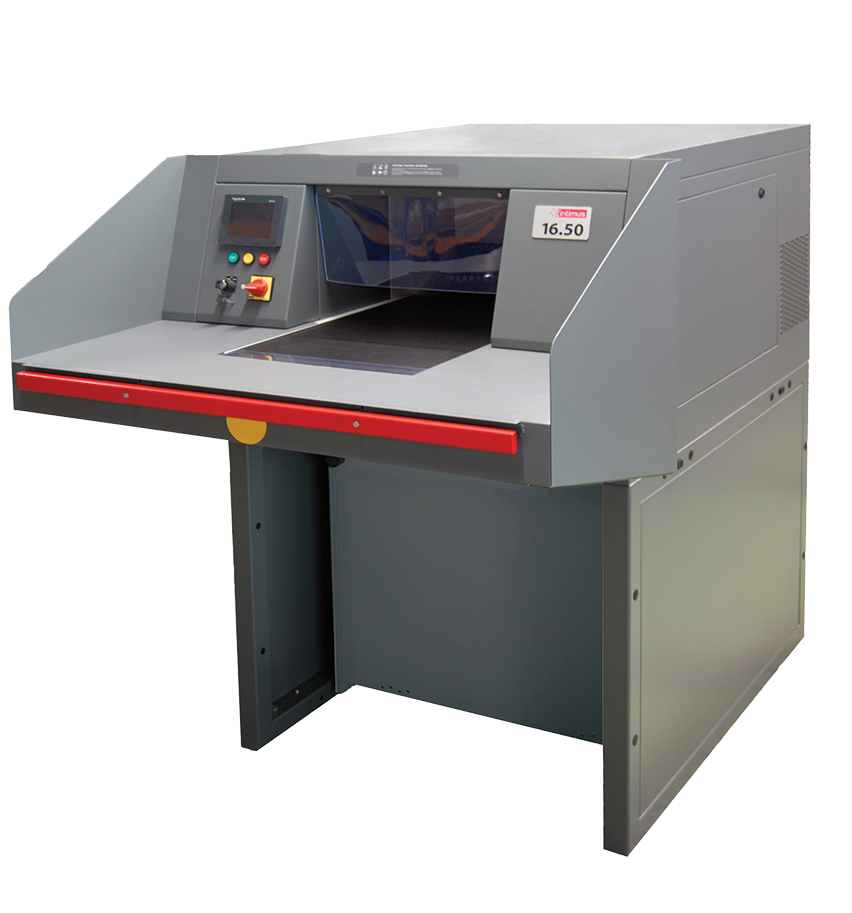 Intimus 16.50 SmartShred with sortation table and infeed conveyor