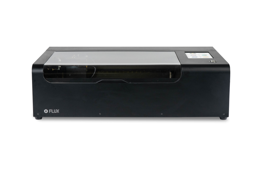 FLUX beamo 30W desktop CO2 laser cutter and engraver, front view