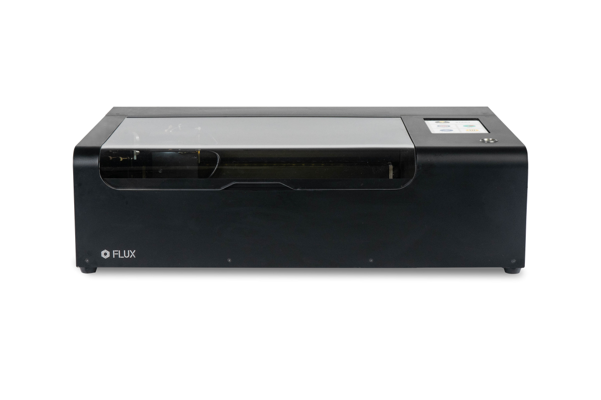 FLUX beamo 30W desktop CO2 laser cutter and engraver, front view