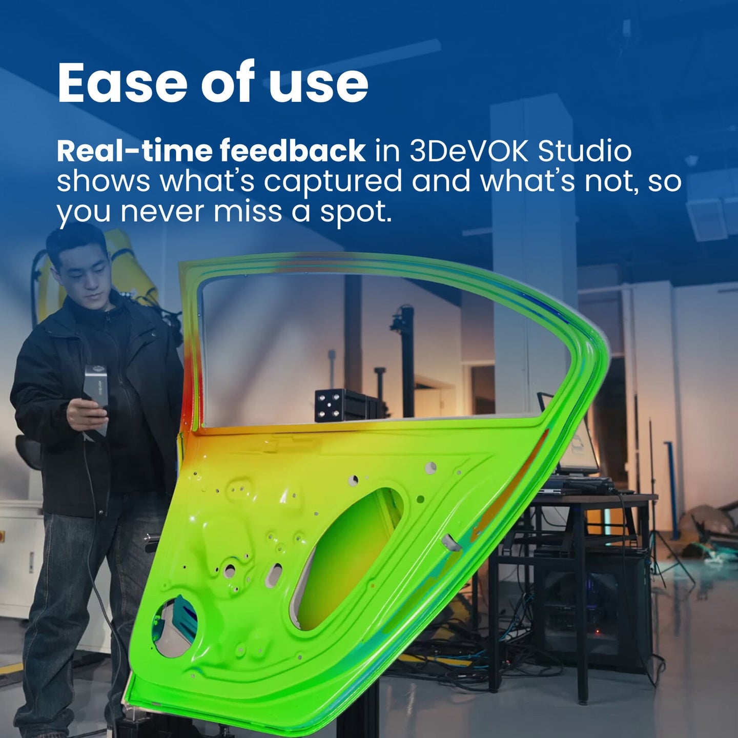 3DeVOK MT 3D scanner angled view