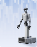 Unitree G1-D Ultimate D (G1-D-U9) complete Wheel Base Dual-Arm Humanoid Robot, 3/4 view