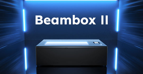 FLUX Beambox II 55W desktop CO2 laser cutter and engraver