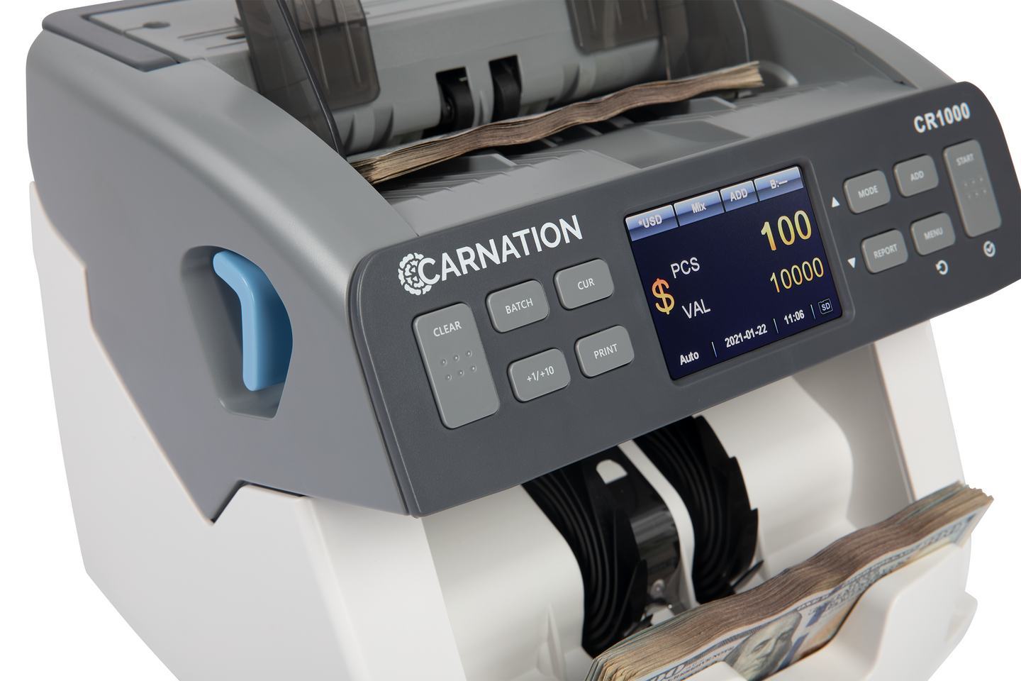 Carnation FedPro CR1000 currency counter counting bills