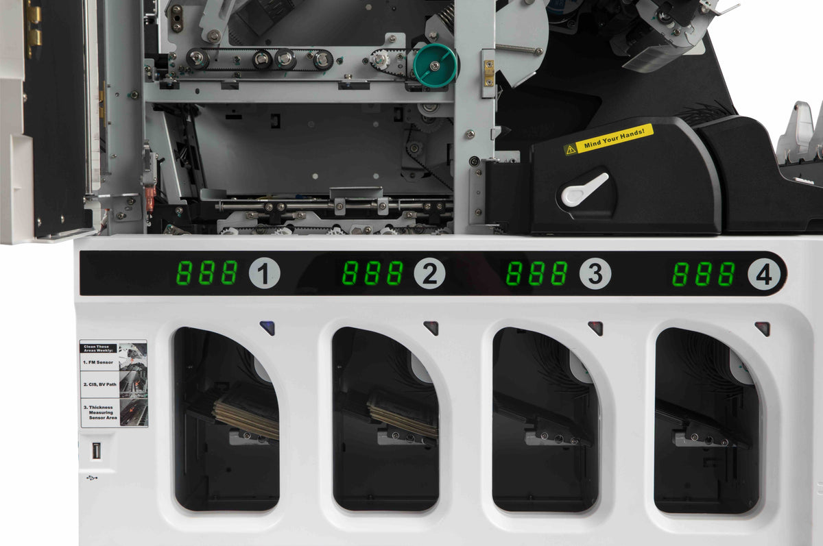 Carnation FedPro CR5000 banknote sorter sorting bills