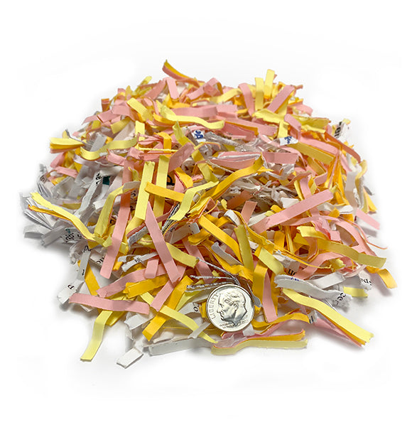 Intimus P-4 cross-cut shred particles