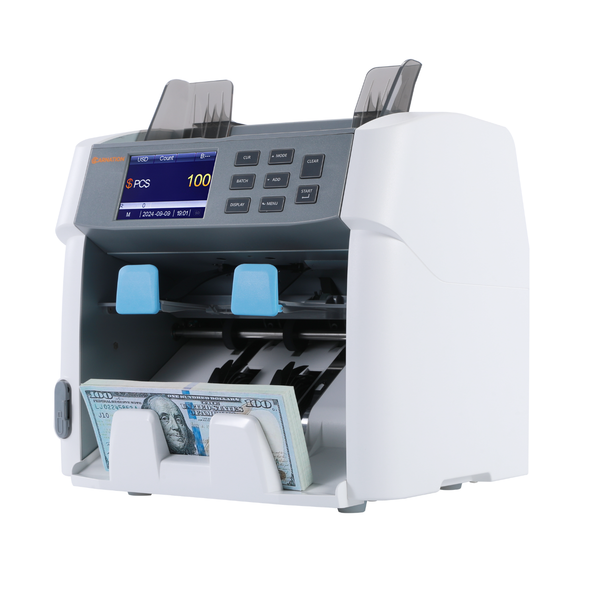 Carnation FedPro CR1450 currency counter, front view