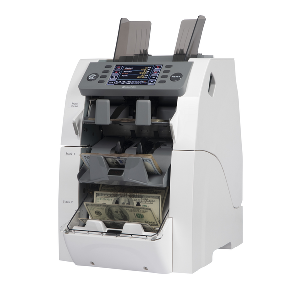 Carnation FedPro CR2500 currency counter, front view