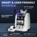 Carnation FedPro CR2500 currency counter, display detail