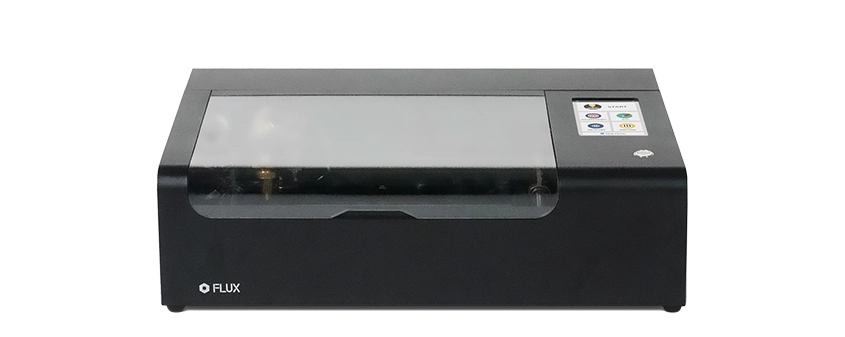 FLUX beamo 30W desktop CO2 laser cutter and engraver, front view