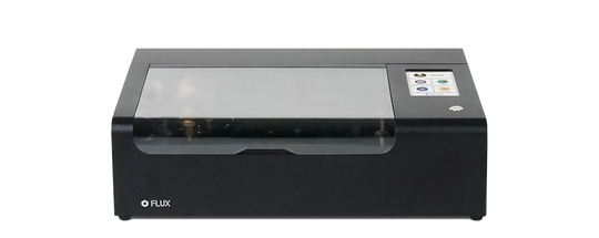 FLUX beamo 30W desktop CO2 laser cutter and engraver, front view