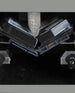 Intimus Hybrid crusher hardened V-shaped anvil bending a hard drive