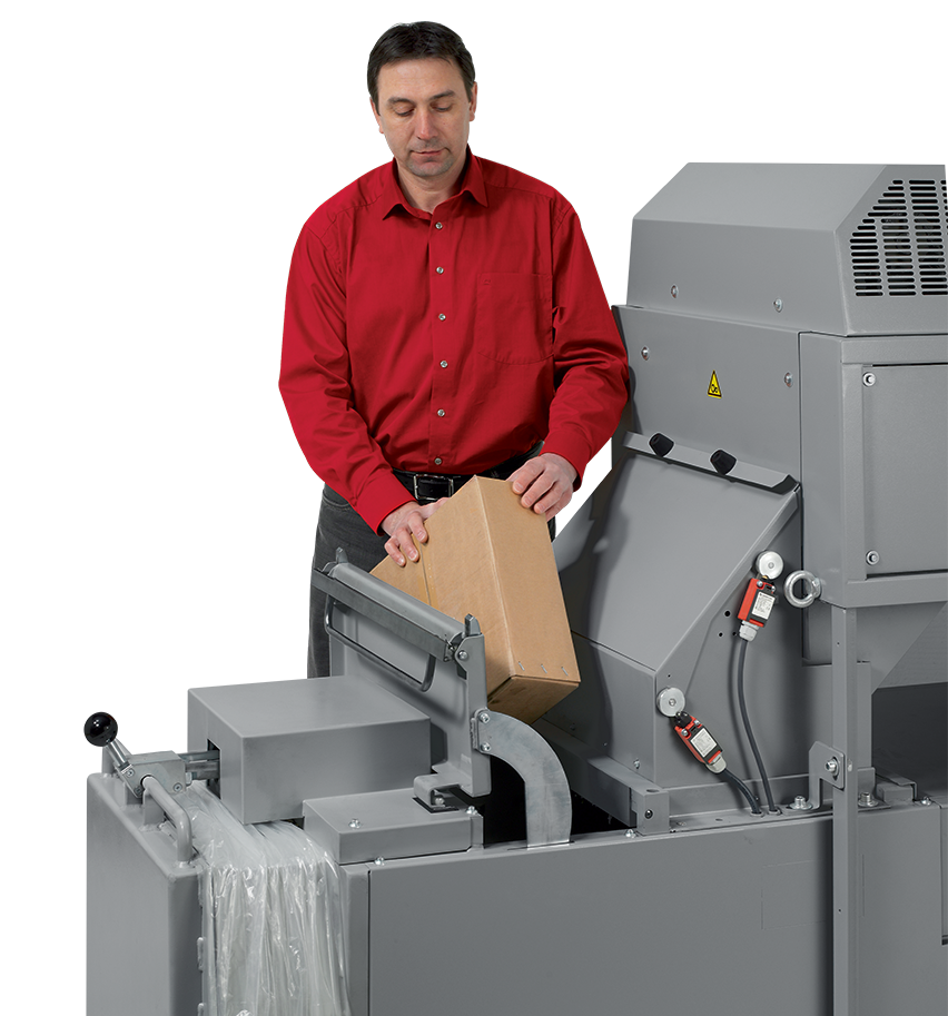 Intimus 14.87 separate cardboard feed chamber
