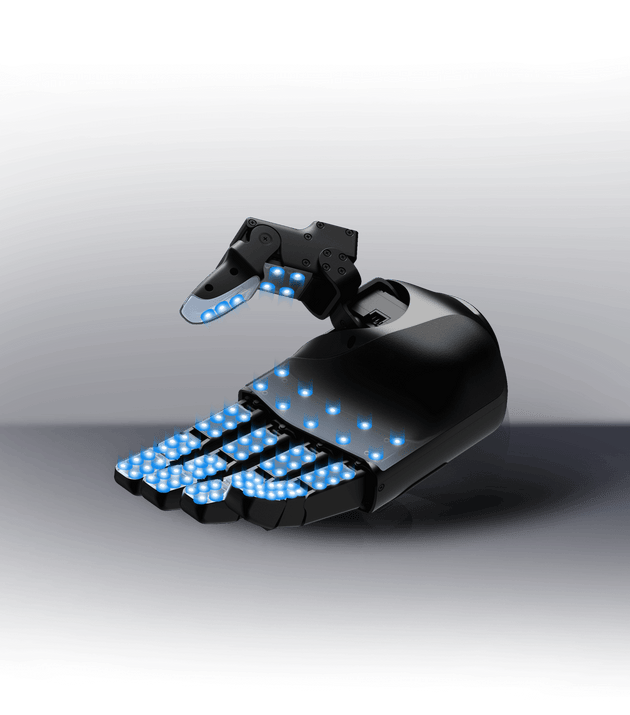 Unitree Dex5-1 five-finger dexterous hand with integrated tactile sensors, official product photo