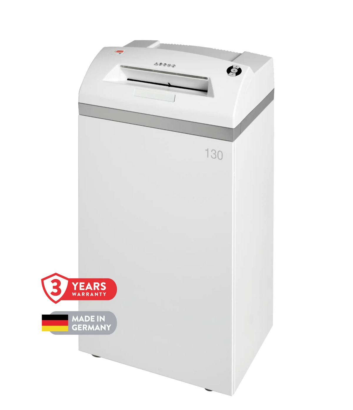 Intimus 130 CP4 cross-cut office shredder, front view