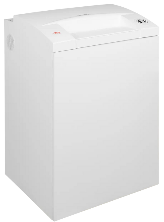Intimus 175 CP7 NSA-listed high-security shredder, front angle view