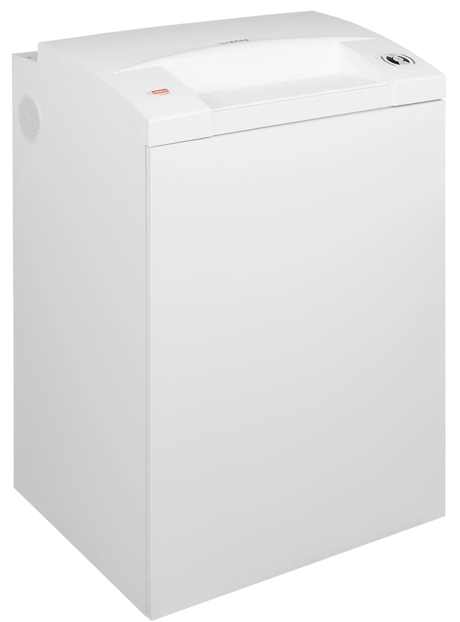 Intimus 175 CP7 NSA-listed high-security shredder, front angle view
