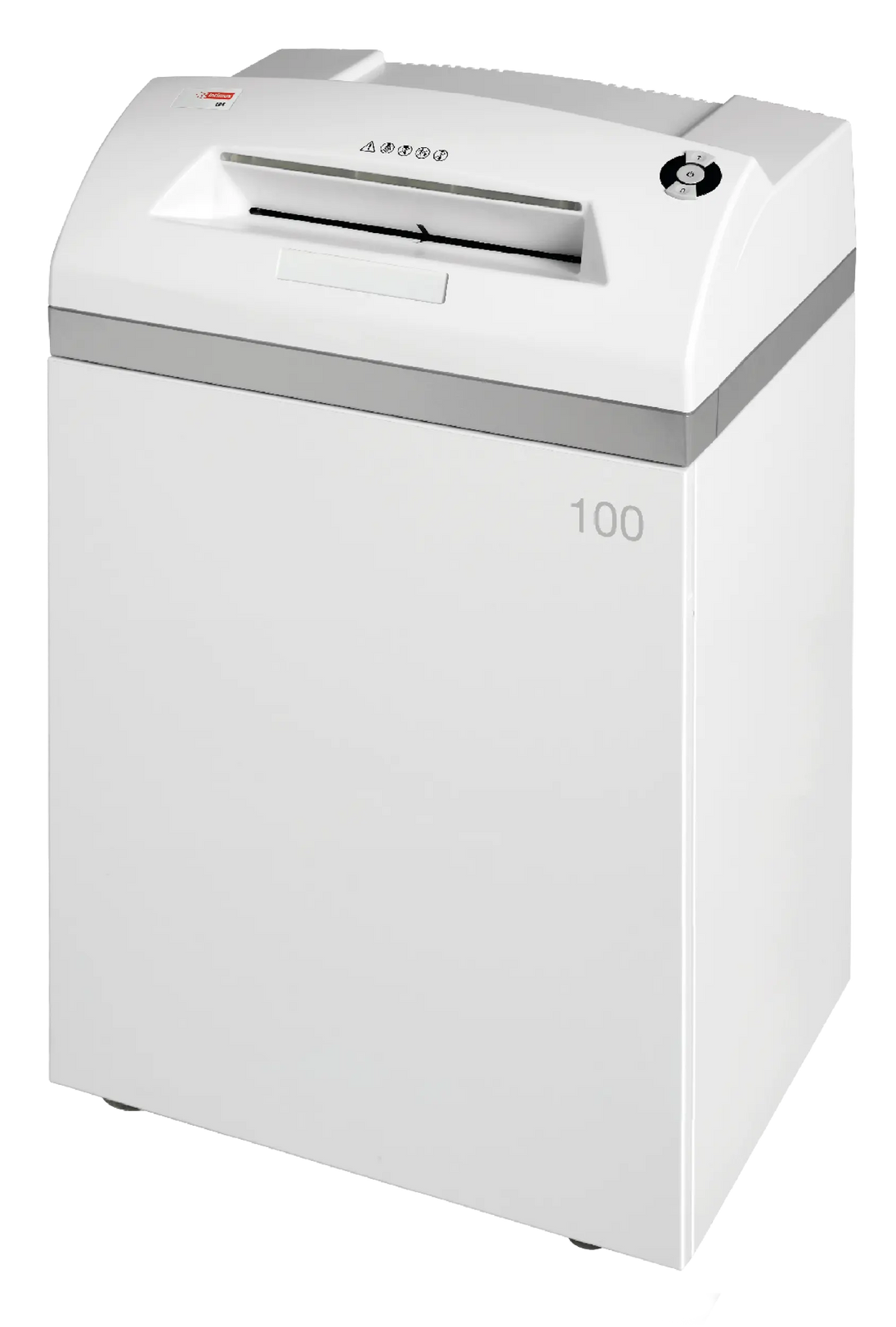 Intimus 100 CP4 cross-cut office shredder, front view