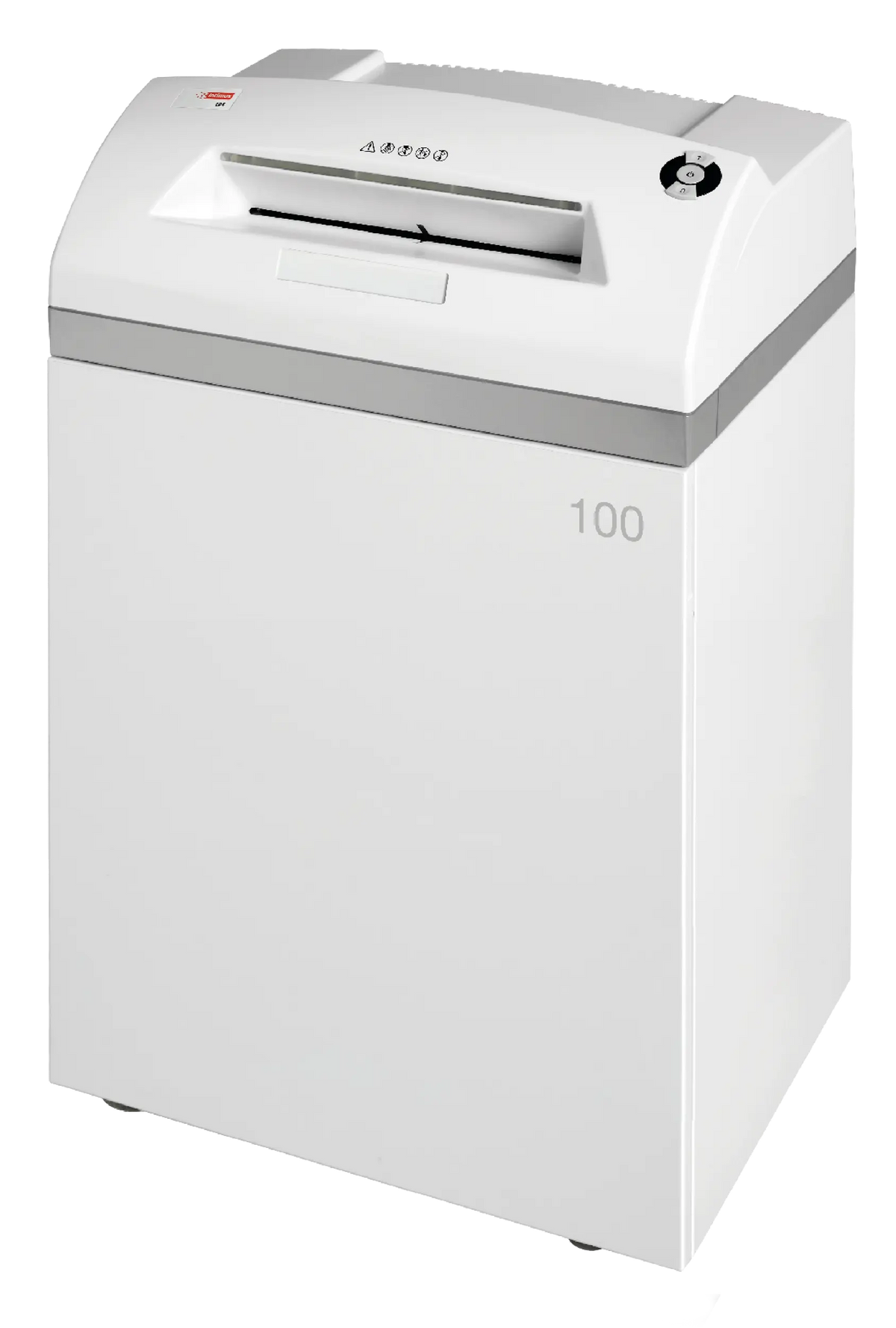 Intimus 100 CP4 cross-cut office shredder, front view