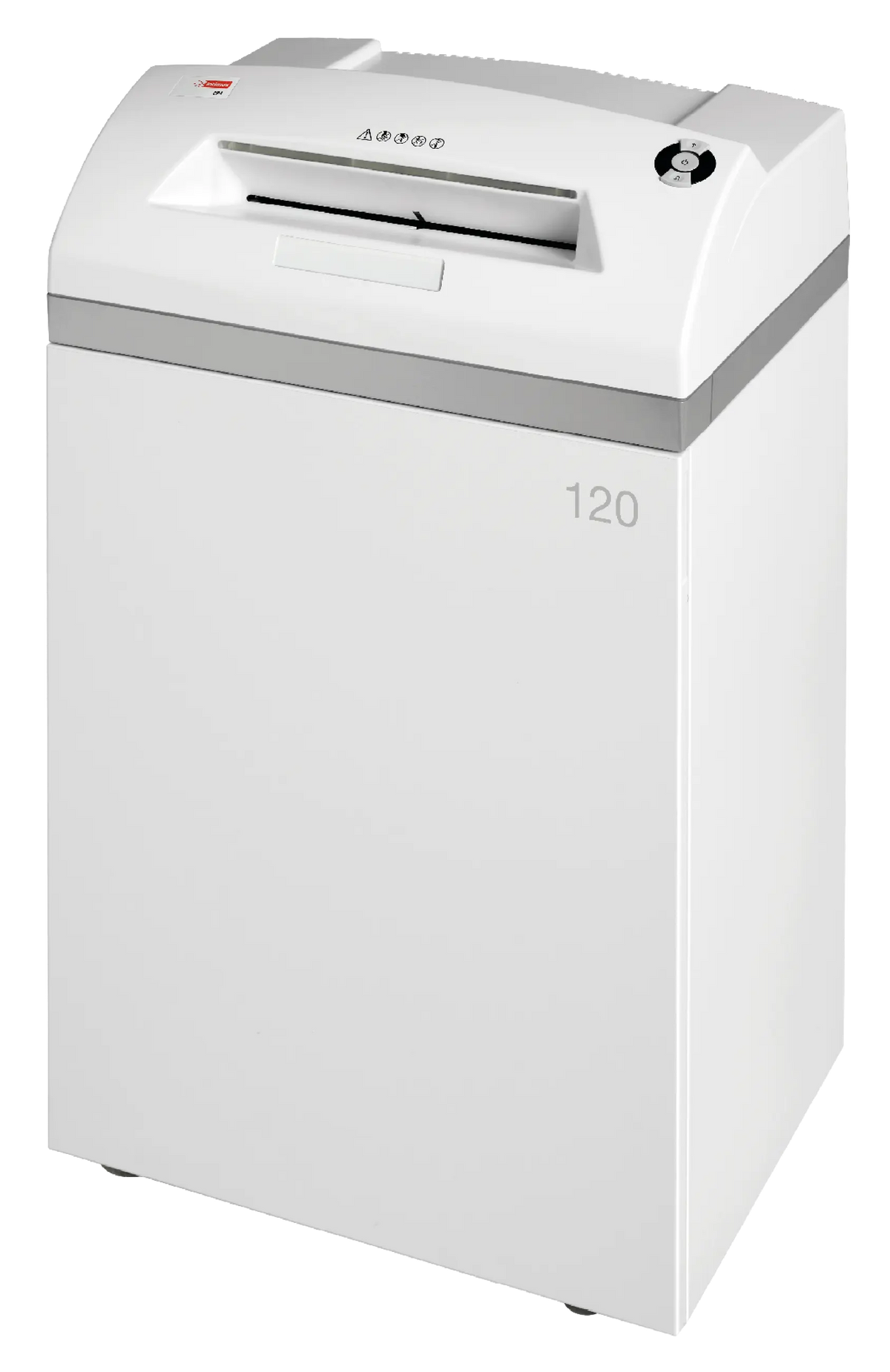 Intimus 120 CP4 cross-cut office shredder, front view