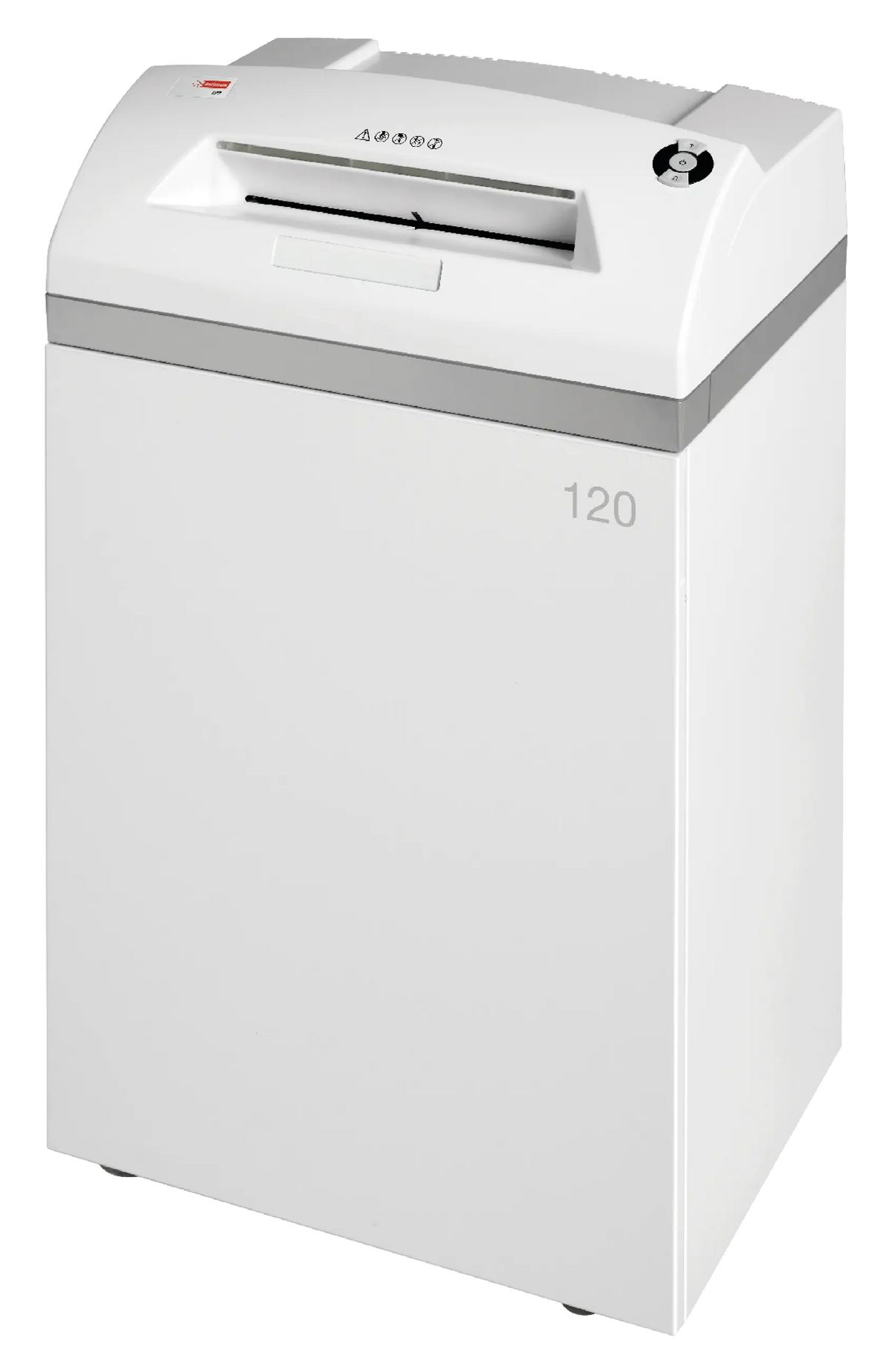 Intimus 120 CP7 NSA-listed high-security shredder, front view