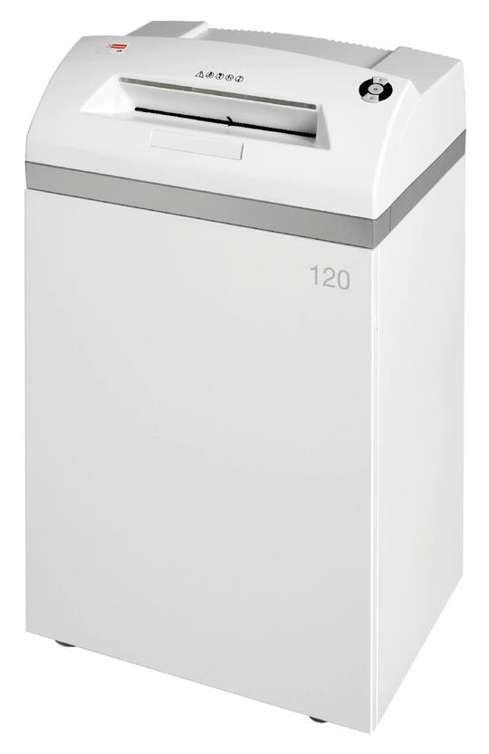 Intimus 120 CP7 NSA-listed high-security shredder, front view