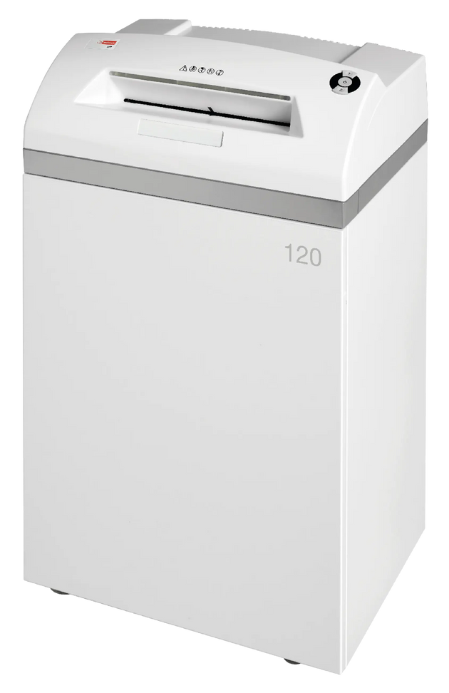 Intimus 120 CP7 NSA-listed high-security shredder, front view