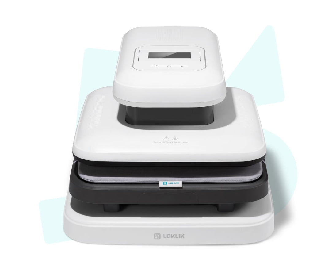 LOKLiK ImPress Auto 2-Smart heat press in Daisy White