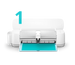 Step 1: cutting a heat transfer vinyl design for the LOKLiK ImPress Auto 2-Smart