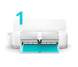 Step 1: cutting a heat transfer vinyl design for the LOKLiK ImPress Auto 2-Smart