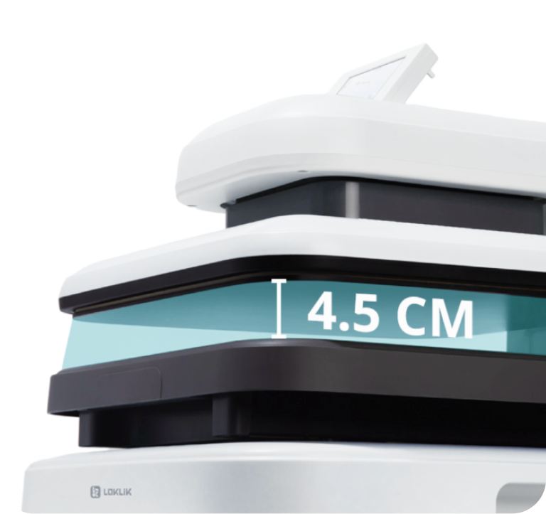 LOKLiK ImPress Auto 2-Smart showing 4.5cm item clearance