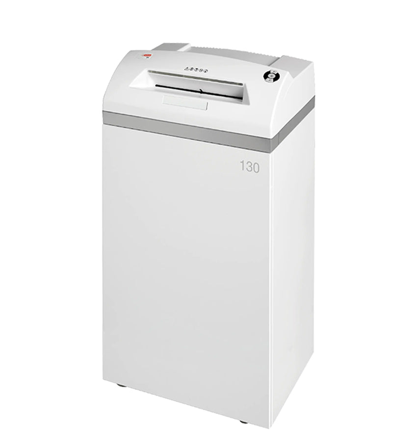 Intimus 130 CP4 office shredder in wooden cabinet