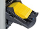 Intimus MaxiFeeder A0078347 loaded with a stack of yellow sheets (folder inserter shown, not included)
