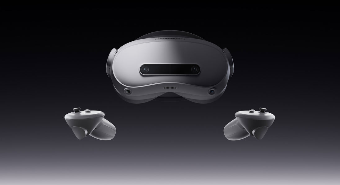 PICO 4 Ultra Enterprise VR headset with two motion controllers included in the Unitree VR Remote Operation Kit