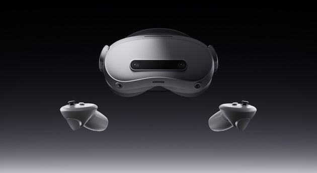PICO 4 Ultra Enterprise VR headset with two motion controllers included in the Unitree VR Remote Operation Kit