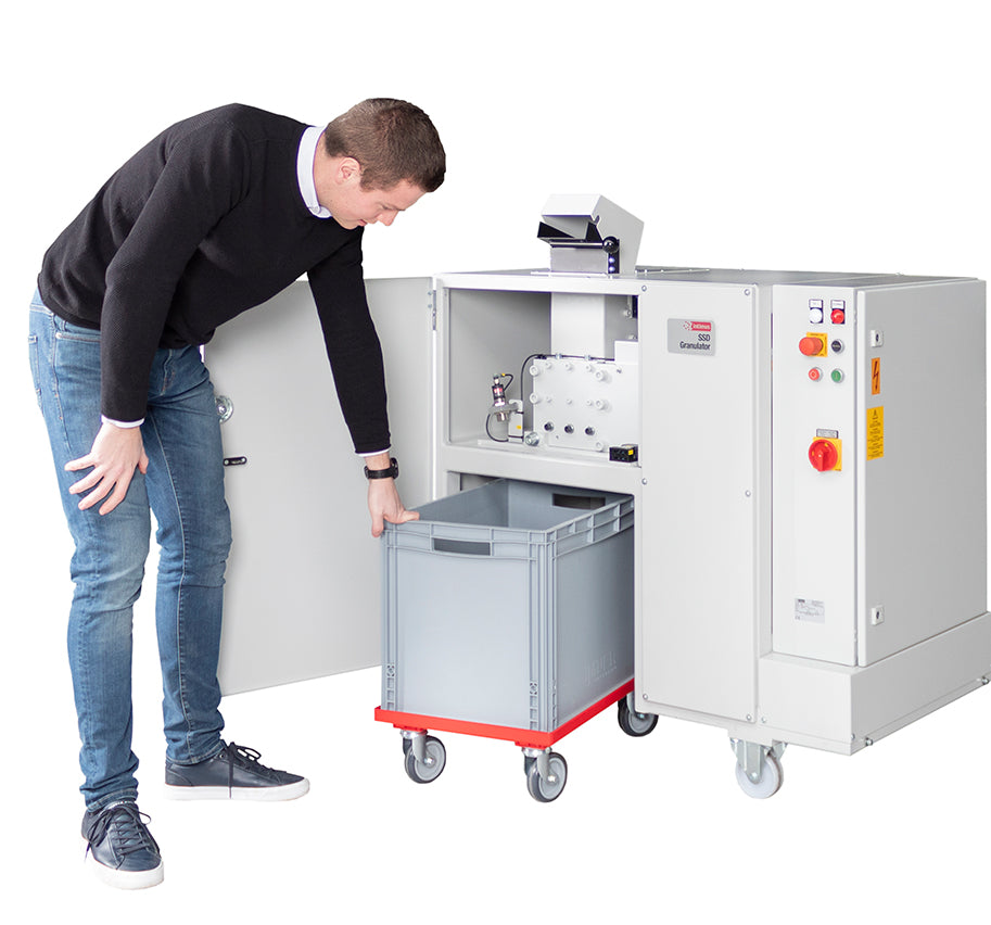 Intimus SSD Granulator waste collection container